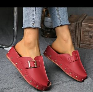 Stylish Red Women's Mules